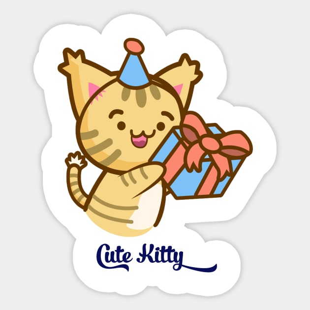 Cute cat Sticker by This is store